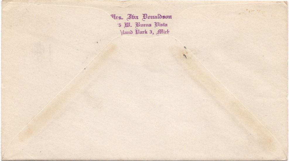 envelope back