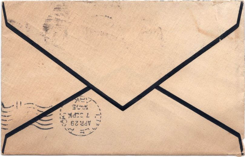 envelope back