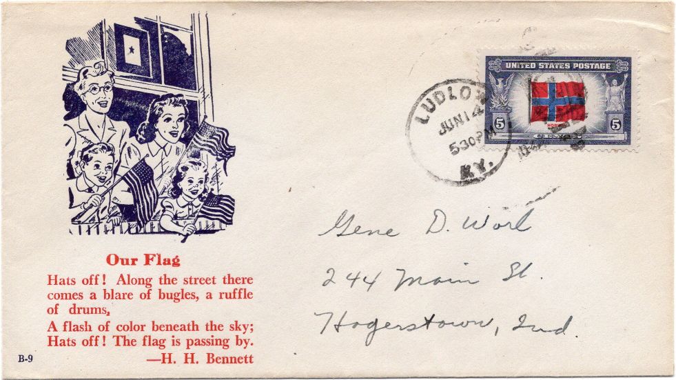 envelope front