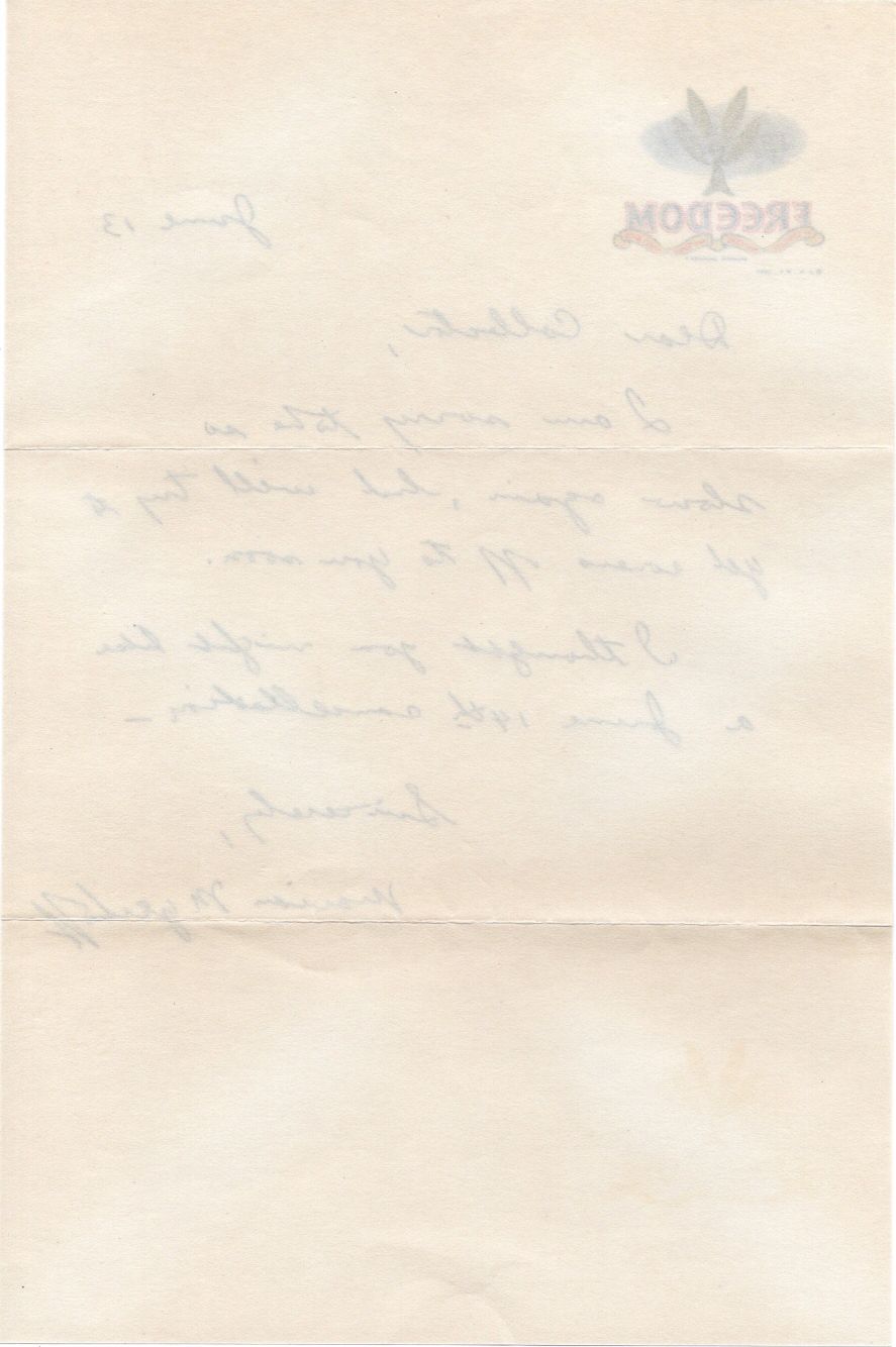 letter back