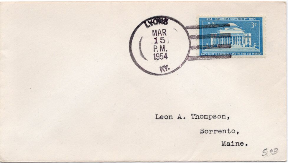 envelope front