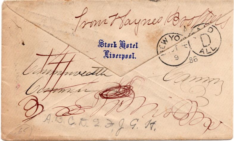 envelope back