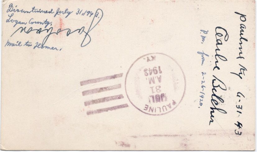 envelope back