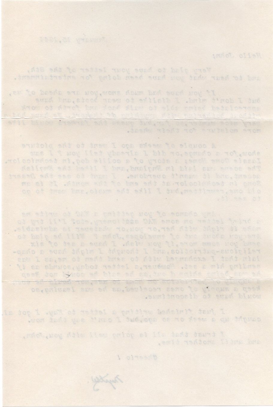 letter back